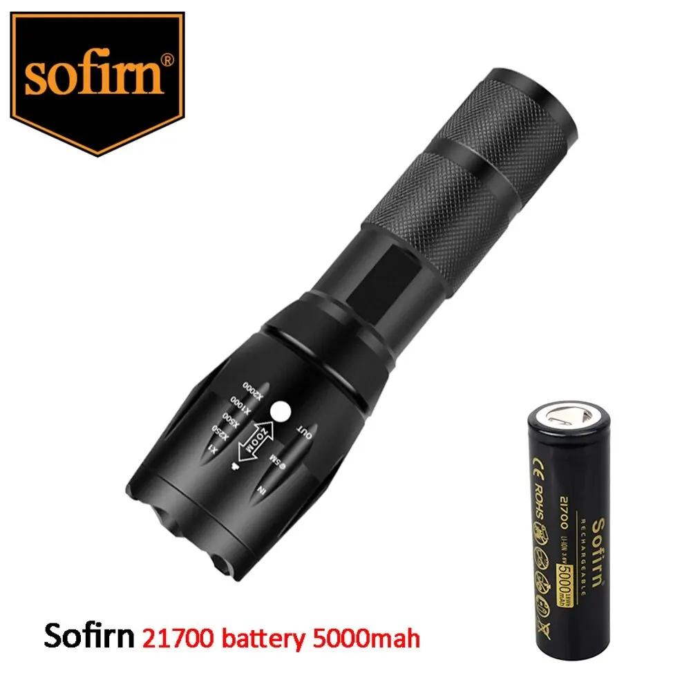 Sofirn ÷  21700, 5000mAh, 3.7V, 48A, 10C  HD , Ƭ  뷮